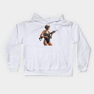 Pinup Girl Kids Hoodie